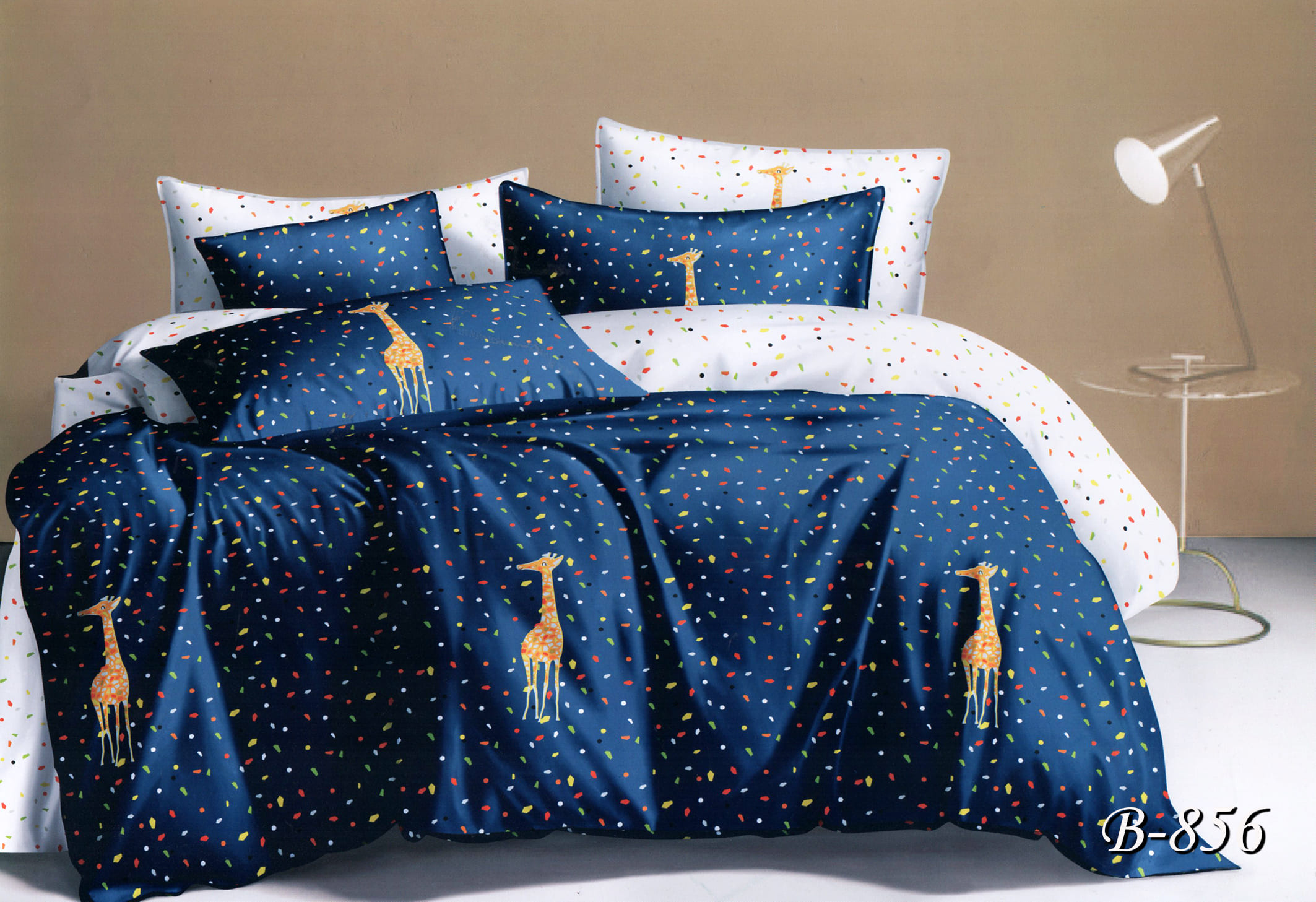 Двуспальное постельное белье Тет-А-Тет B-856 Жирафы 
