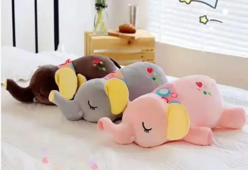 Плед - м'яка іграшка Слоники лежачі