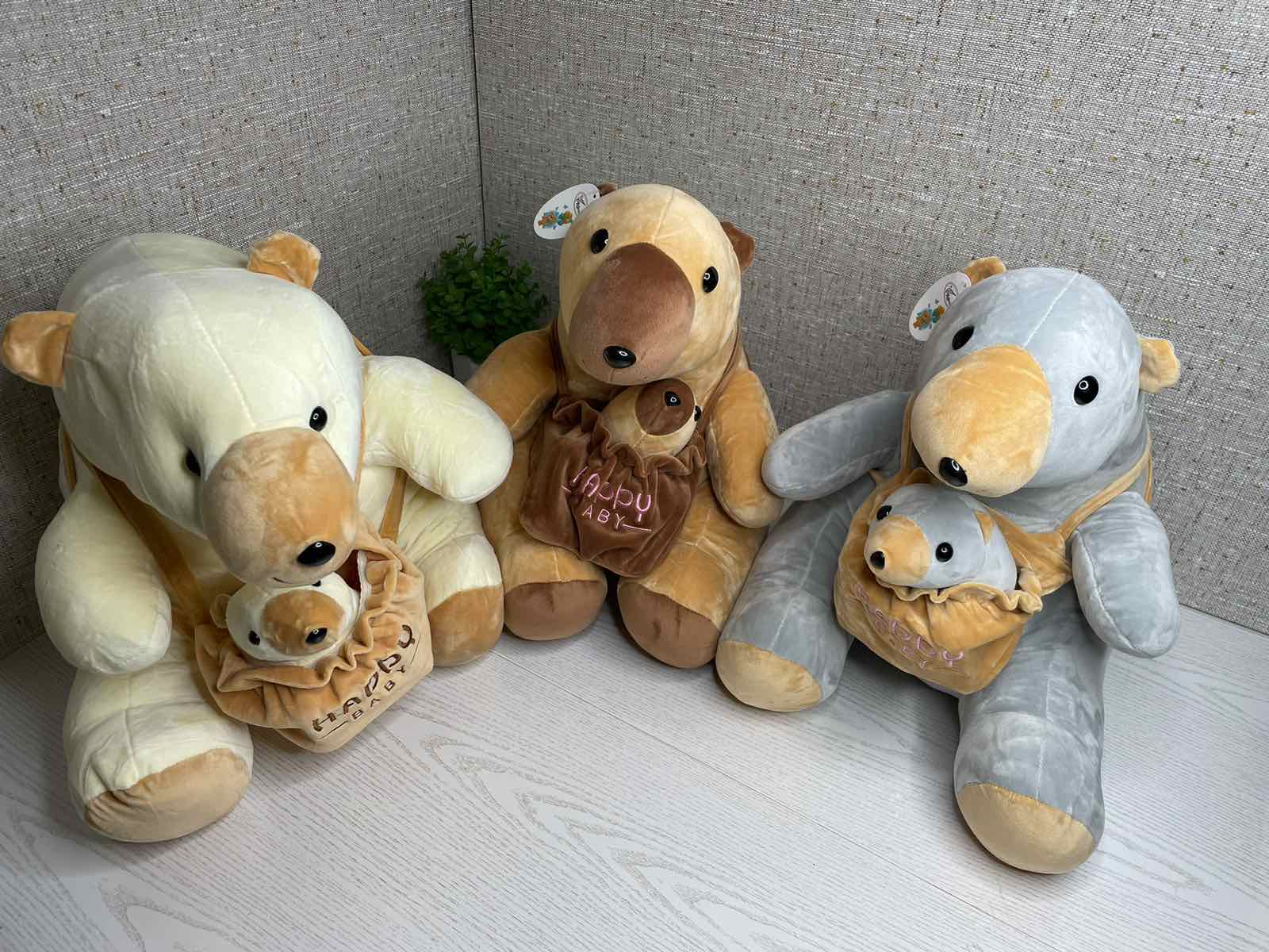 Плед - мягкая игрушка Медвежата с детками 