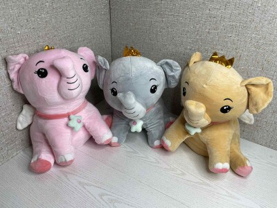 Плед - м'яка іграшка Слоніки з крильцями