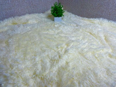 Покривало зі Штучного хутра Ведмедик-Травка "Молочний" Євро