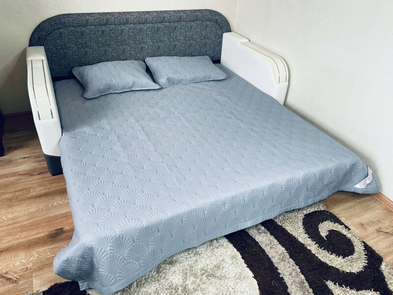 Стегане покривало мушля Colorful Home 210x230 см з наволочками №.003
