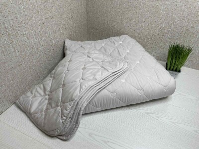 Стьобане покривало Серця Colorful Home 210x230 см з наволочками №004