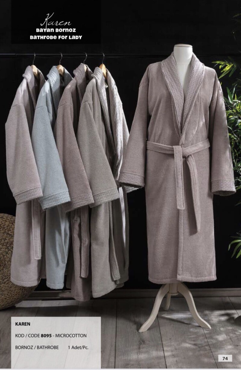 Халат махровий Pupilla бахрома - мікрокоттон Antracit - M