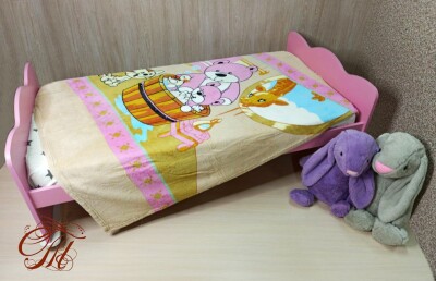 Плед дитячий з мікрофібри "Ведмедики" (127х152)