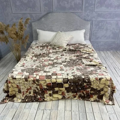 Плед із мікрофібри Elway "Камінь беж"