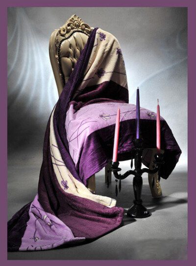 Мікрофібра TRUE LOVE 200х220 (фіолетова квітка)