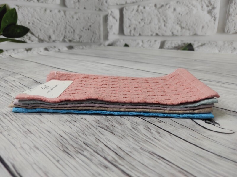 Кухонний рушник махровий 30х30см "Вафелька-Піке" 5шт.