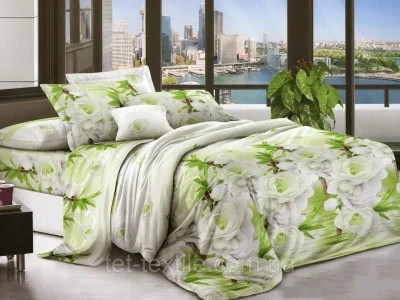 Полуторный комплект постельного белья Тет-А-Тет Микросатин "1035"