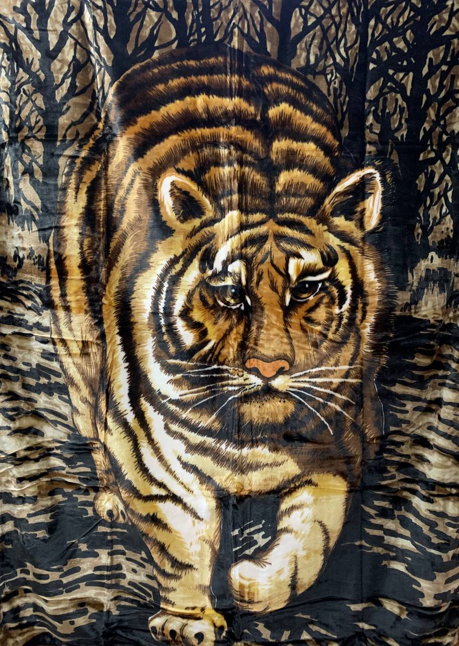 Плед Акриловий кольоровий Elway (200x240 см.) "Тигр"