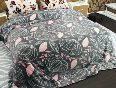 Флисовый плед 160х210 ⭐Тюльпан⭐