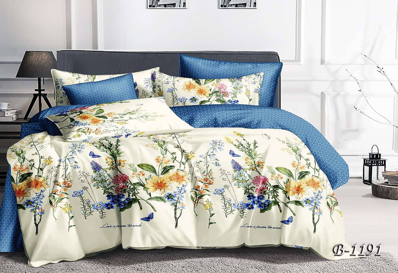Двуспальное постельное белье Тет-А-Тет B-1191 Цветочный сад 