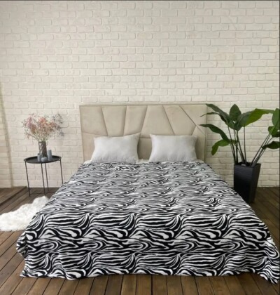 Плед из микрофибры Elway "Зебра" 