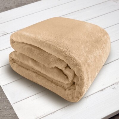 Мікрофібра однотонна ELWAY 150х210 полуторний "Біж"