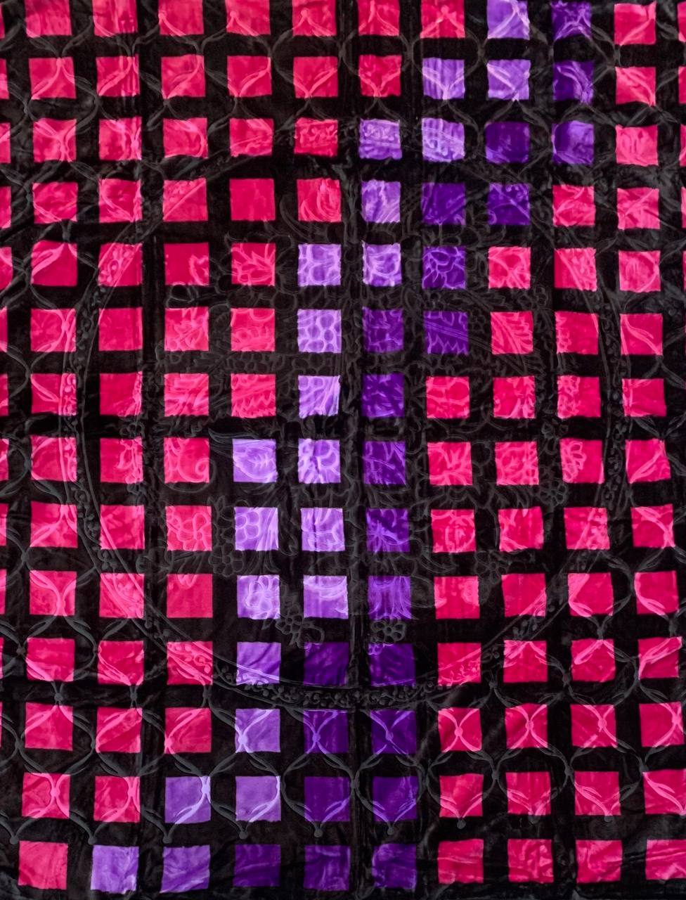 Плед Акриловый тисненый Elway (200x240 см.) "Пиксели" 