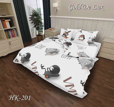 Півторна постільна білизна Тет-А-Тет НК-201 Бязь (Слонік)