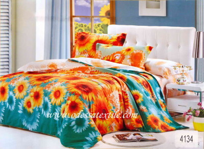 Комплекти постільної білизни сатин євро Elway "4134"