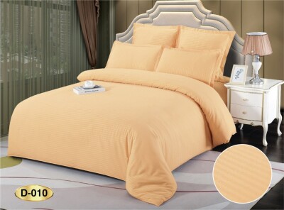 Постельное белье "EAST" Страйп-сатин "Жёлтый" евро