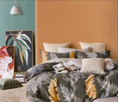 Комплект постільної білизни сатин двоспальний Elway 142 (нав.50/70)