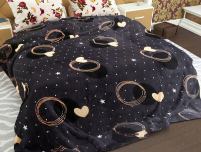 Флісовий плед 160х210 ⭐Кільце серця⭐
