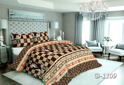 Полуторное постельное белье Тет-А-Тет В-1109 бязь Gold (эконом)