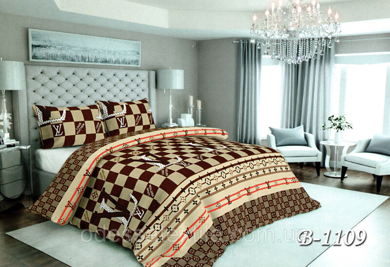 Півторна постільна білизна Тет-А-Тет В-1109 бязь Gold (економ)