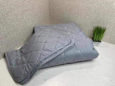 Стьобане покривало Серця Colorful Home 210x230 см з наволочками №006