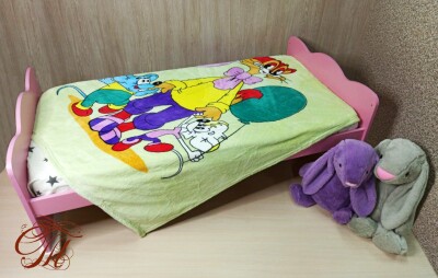 Плед дитячий з мікрофібри "Кіт Леопольд" (127х152)