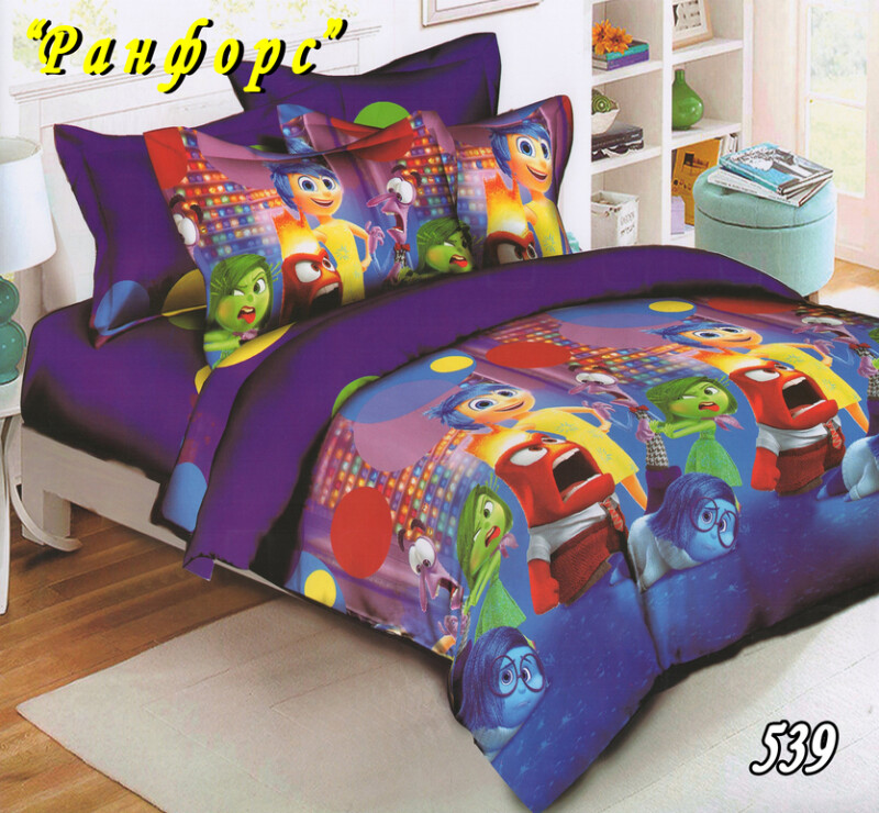 Дитяча полуторна постільна білизна Тет-А-Тет Ранфорс "Головоломка" №539