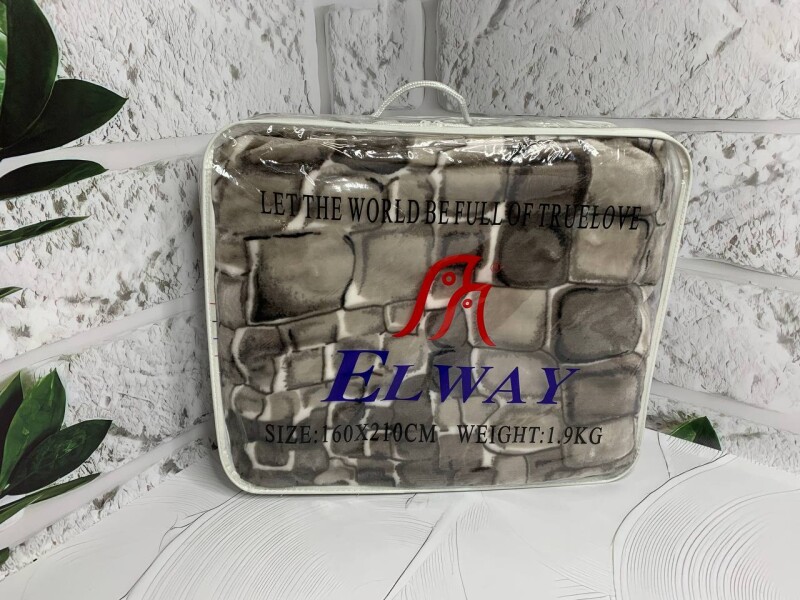 Плед акриловий Elway "Каміні-сірі" (160-210)