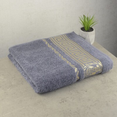 Полотенце банное "Узбекистан" (Серый)