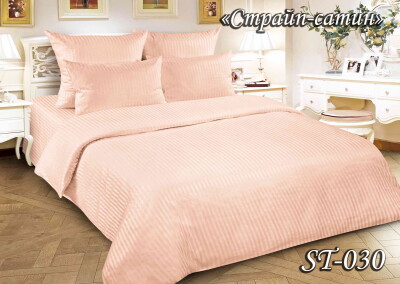 Комплект постільної білизни Тет-А-Тет Євро Страйп-сатин SТр-030 Коробка