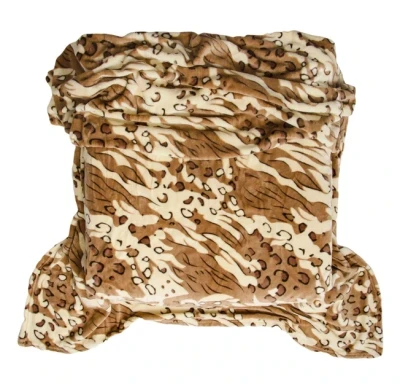 Плед из микрофибры Elway "Песочный леопард"