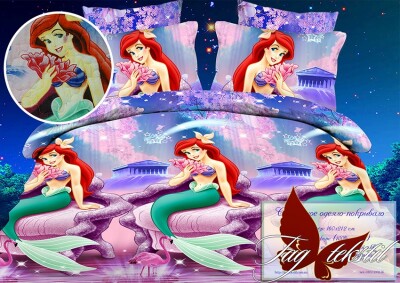 Стеганна покривало-ковдра Русалочка