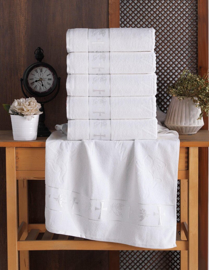 Рушник махровий для хрещення "Срібло"