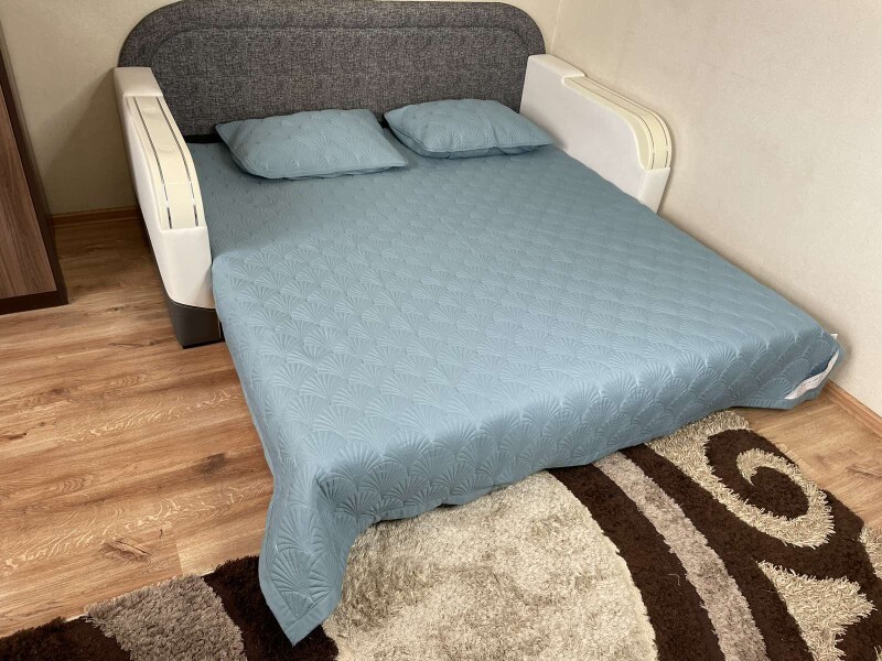 Стегане покривало мушля Colorful Home 210x230 см з наволочками №.006