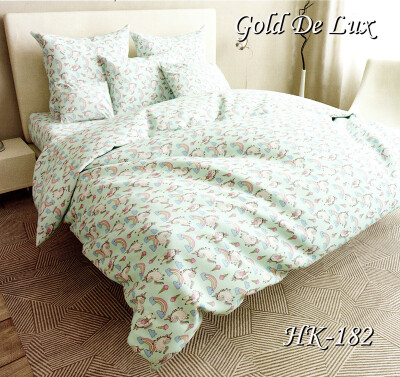 Комплект дитячого ліжечка "Поні-бірюзовий"