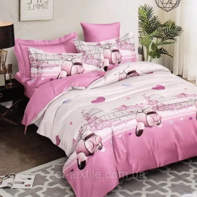 Полуторное постельное белье Тет-А-Тет   Бязь (Вавилон) 