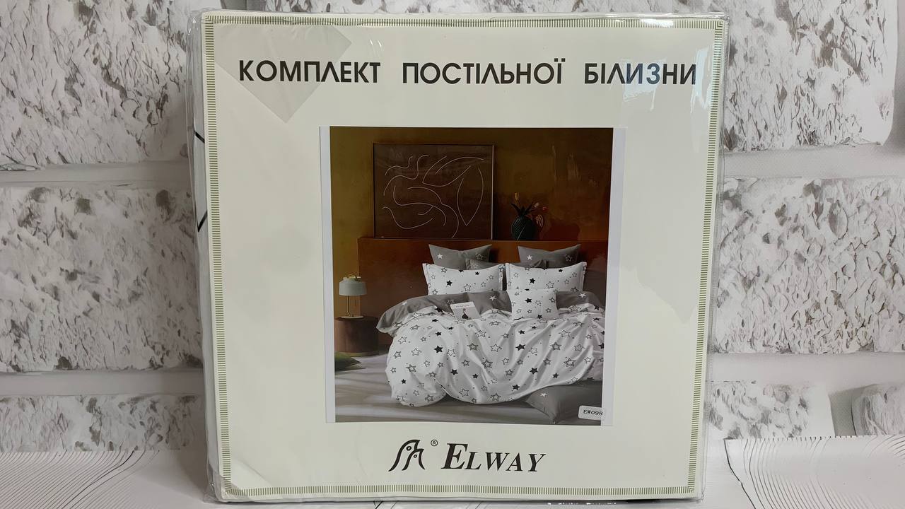 Семейный комплект постельного белья Elway "EW-098"