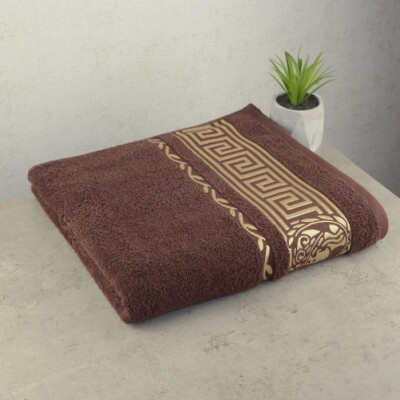 Полотенце банное 70x140cm  "Узбекистан" (Коричневый)