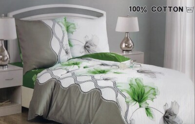 Комплект постільної білизни сатин полуторний Elway 4987 (нав.50/70)