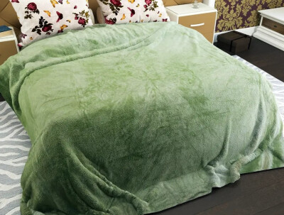 Флисовый плед 220х240 ✨Однотонный оливковый✨